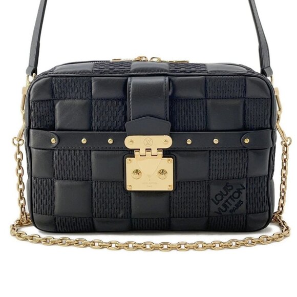 LOUIS VUITTON Troca Size MM Damier Quilt Leather Noir - Picture 3 of 15